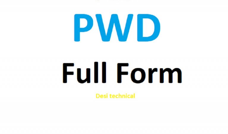 PWD Full Form